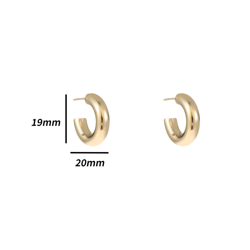 Chunky Hoops - Gold