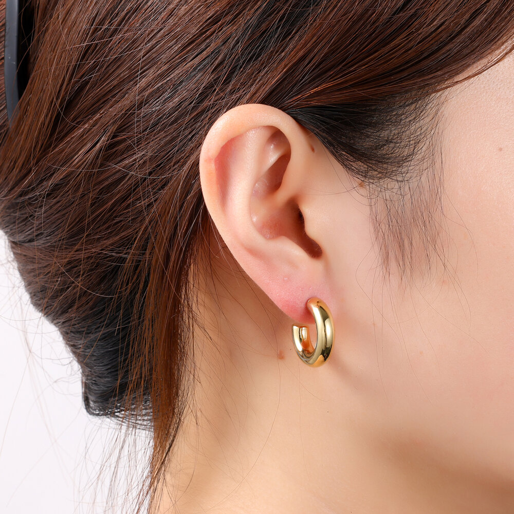 Chunky Hoops - Gold