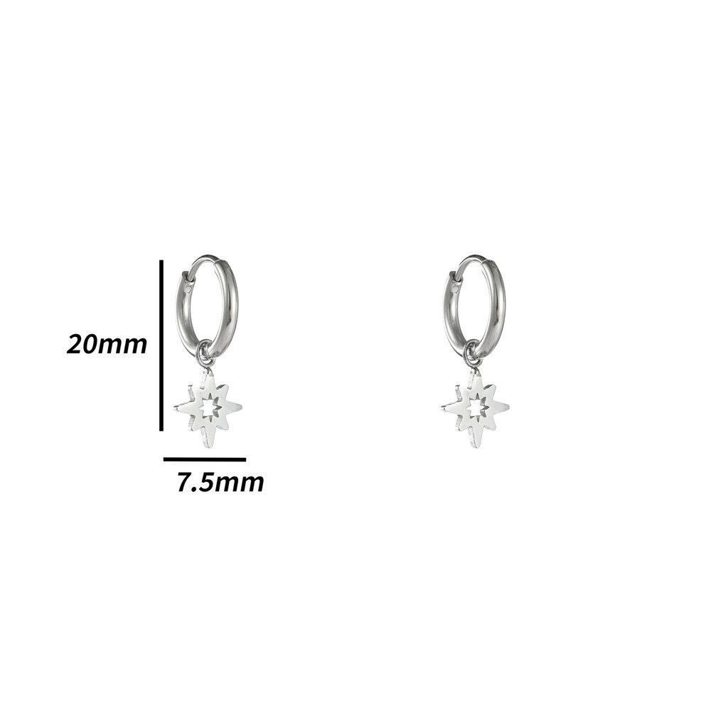 Starlight Hoops - Silver