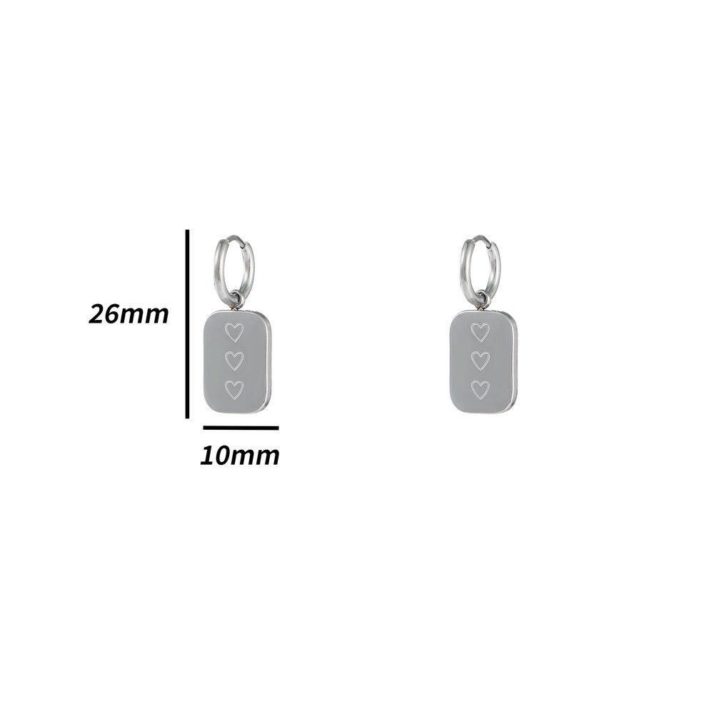 Heart Tags - Silver