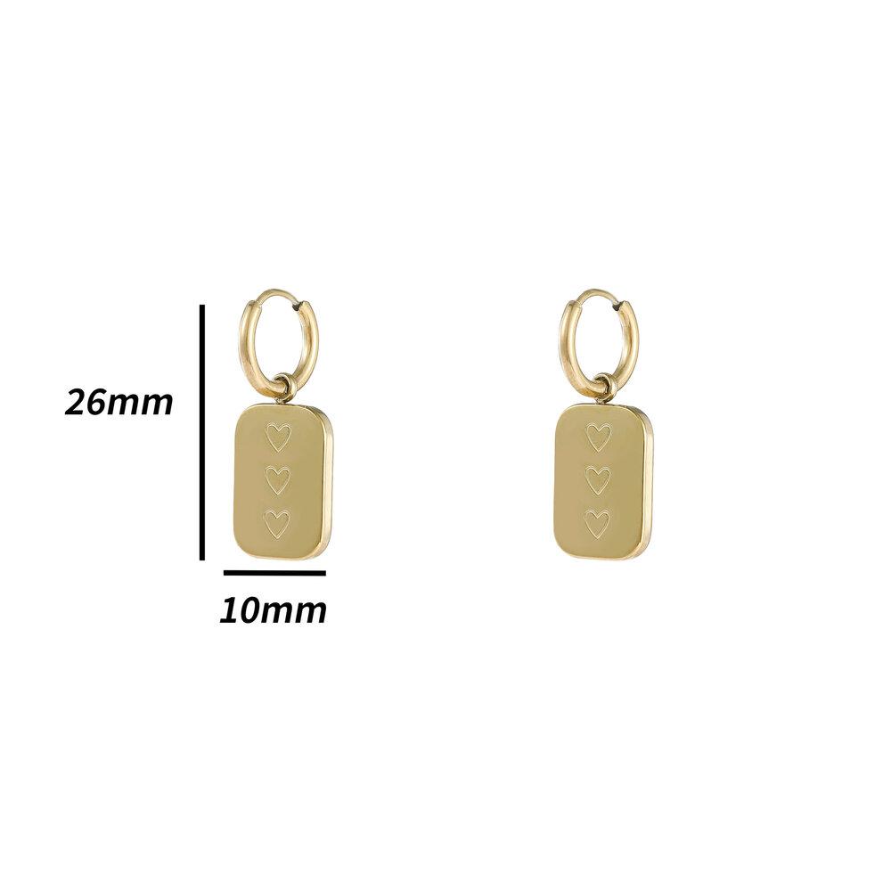 Heart Tags - Gold