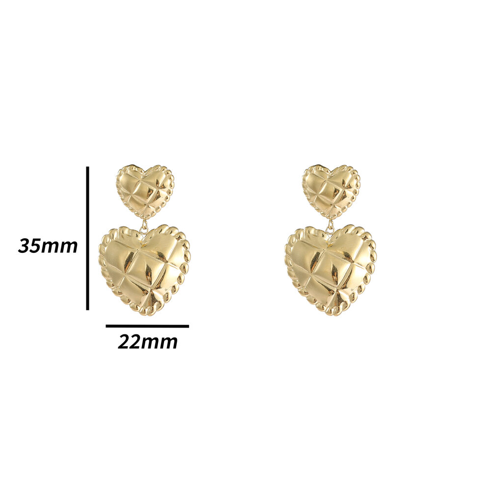 Puffy Hearts - Gold