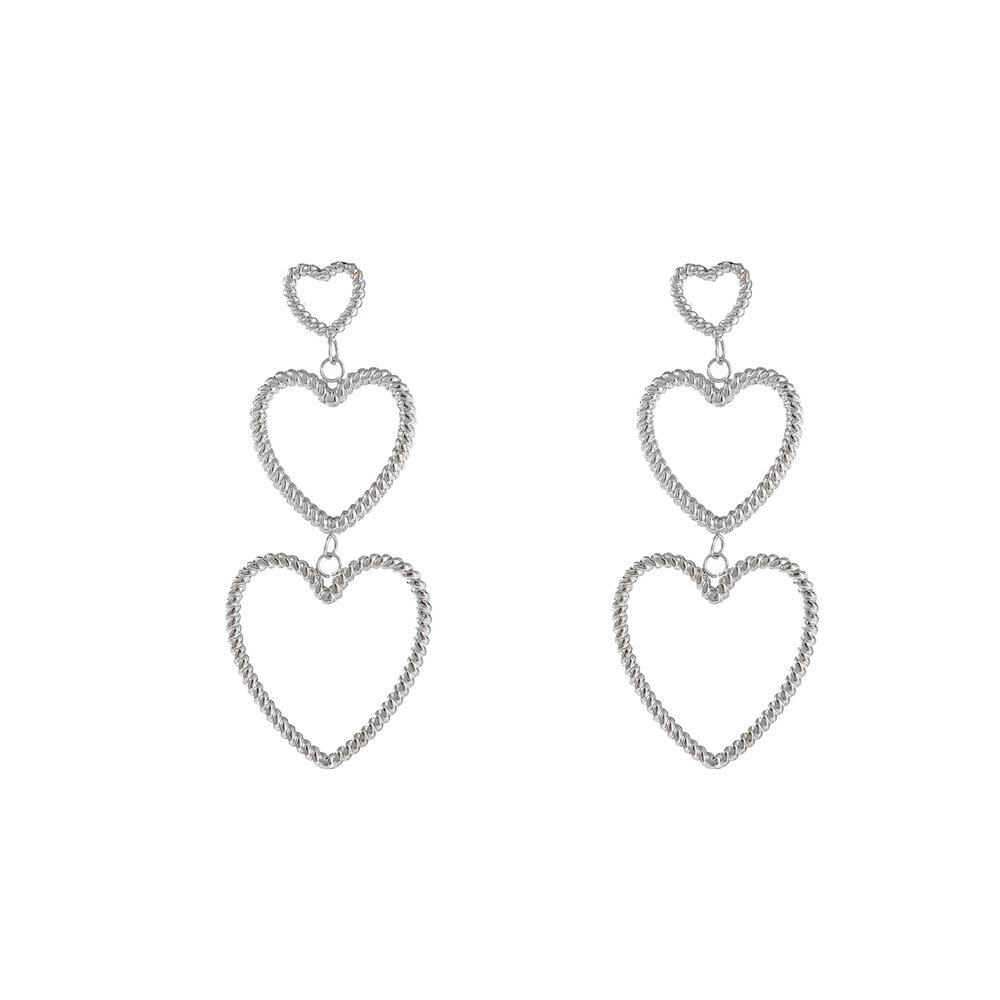 Triple Hearts - Silver