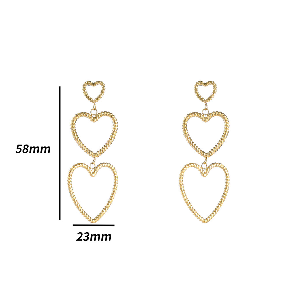 Triple Hearts - Gold