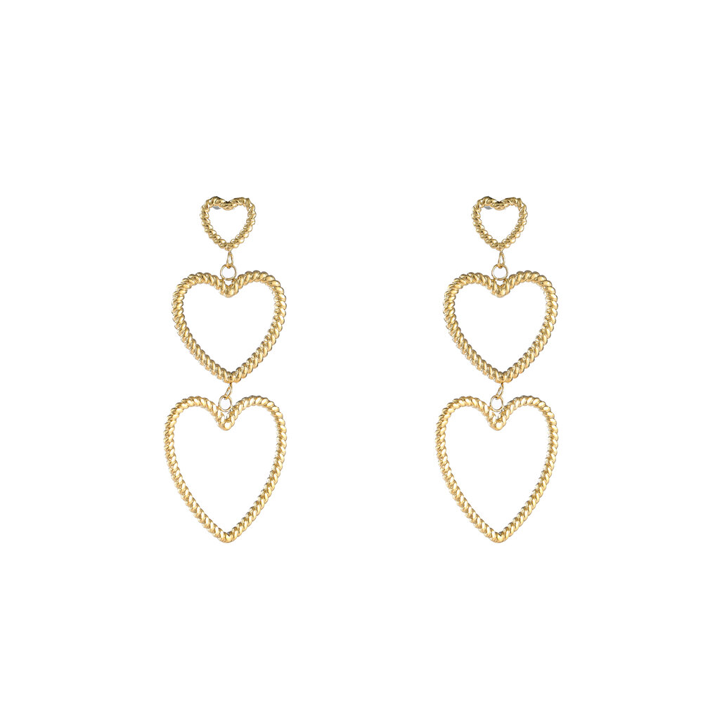 Triple Hearts - Gold
