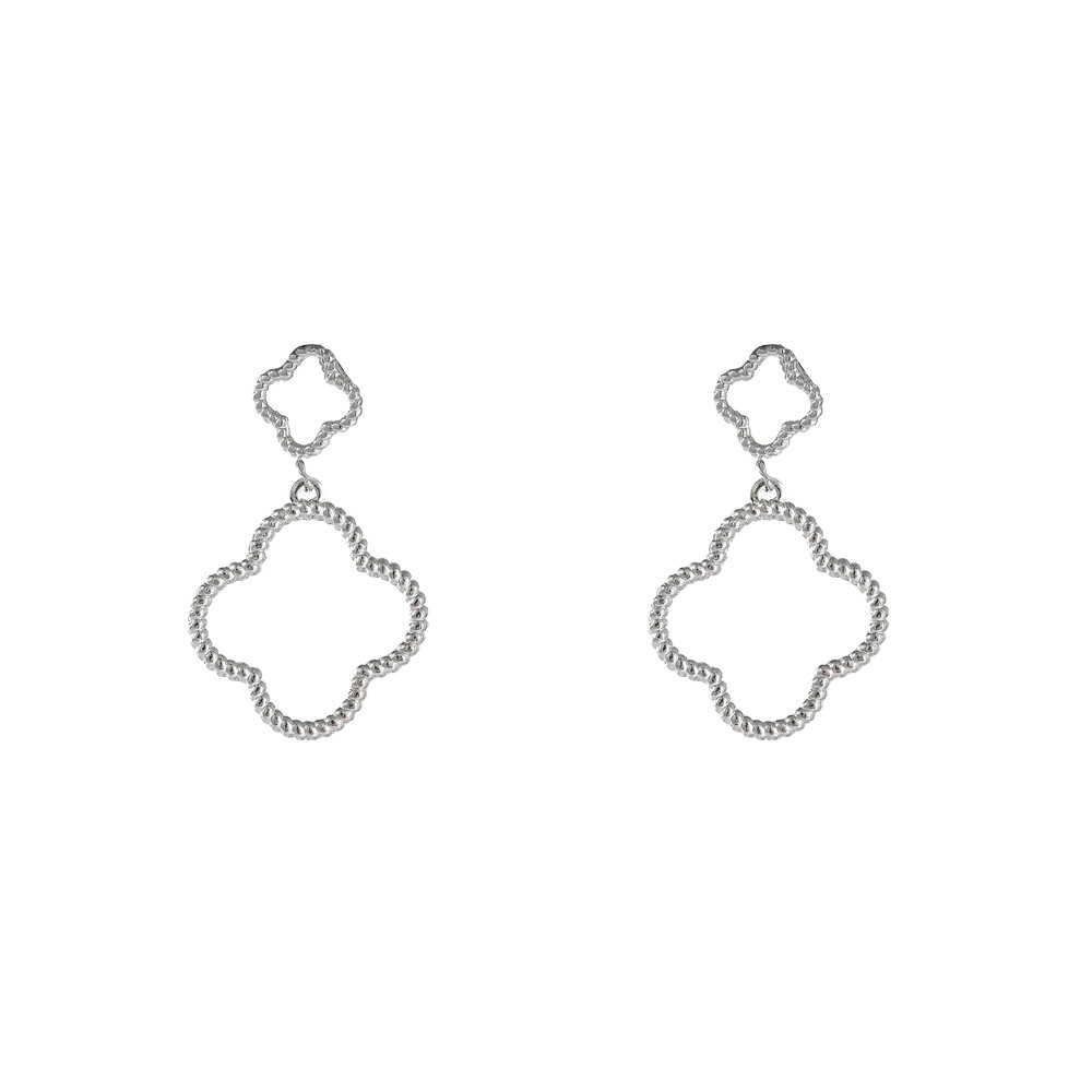 Clover Charms - Silver
