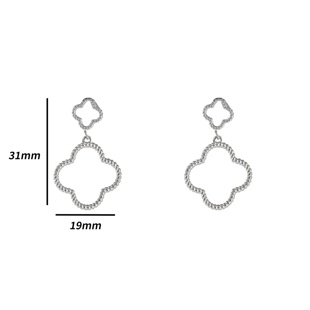 Clover Charms - Silver