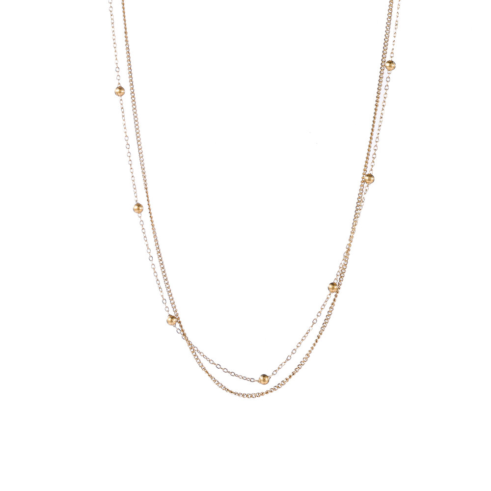 Layered Necklace - Gold