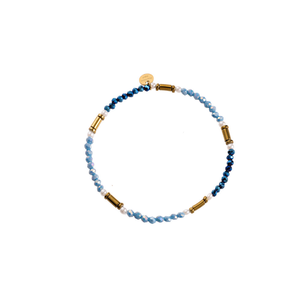 Eclipse Beads Bracelet - Blue