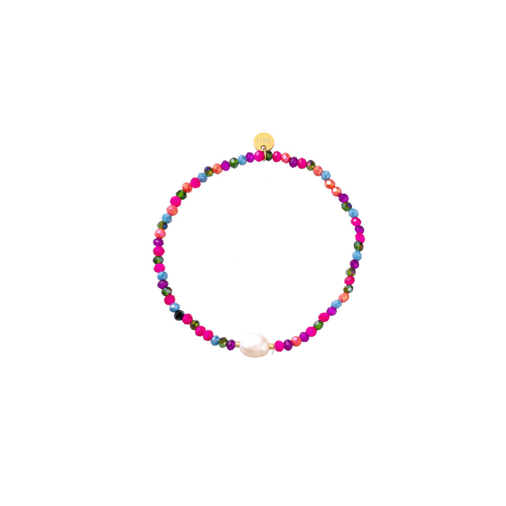 Harmony Beads Bracelet - Purple and Pink