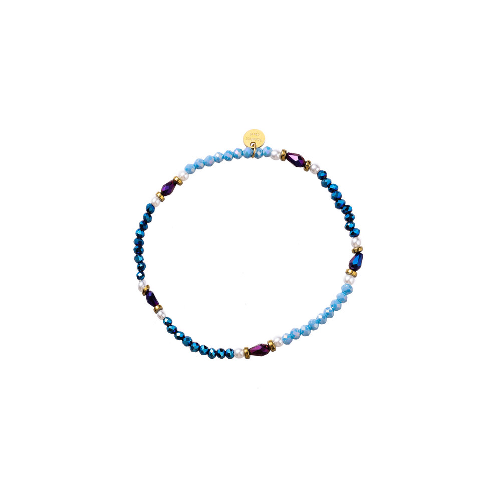 Luna Beads Bracelet - Blue