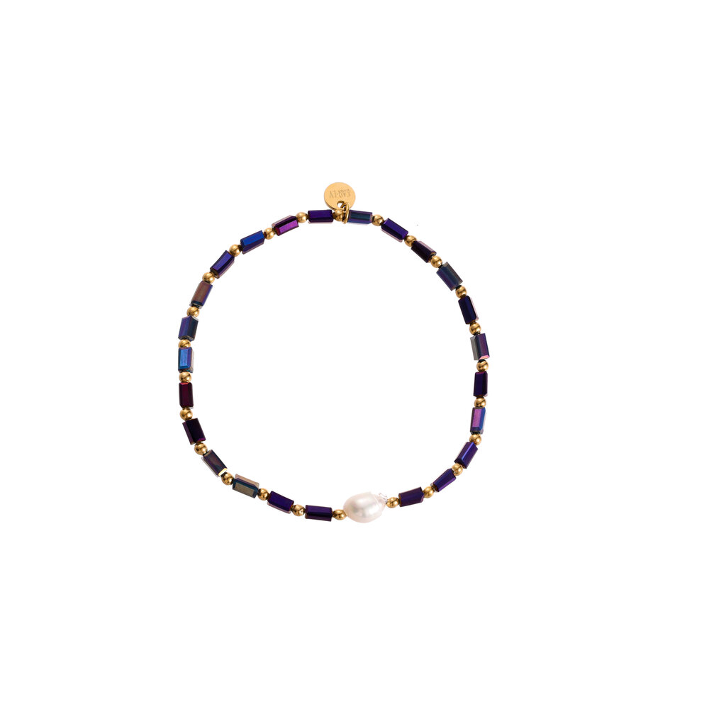 Solstice Beads Bracelet - Purple and Pink