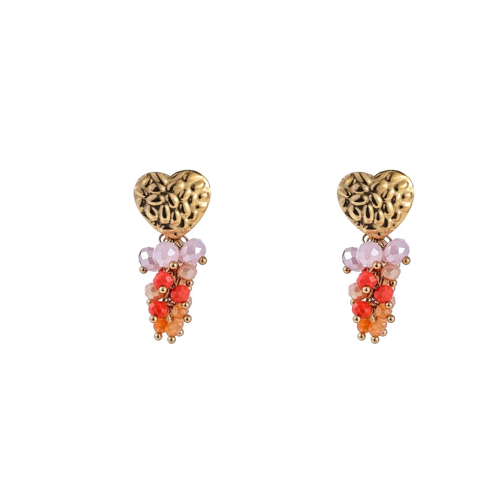 Heart Bunch - Gold and Red