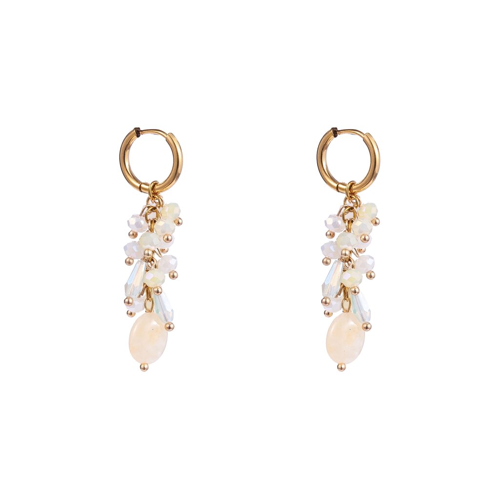Summer Bunch Hoop - Gold and White