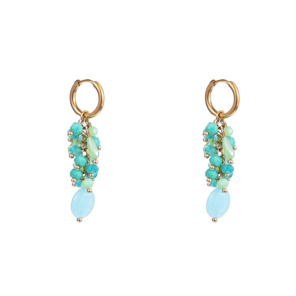 Summer Bunch Hoop - Gold and Green