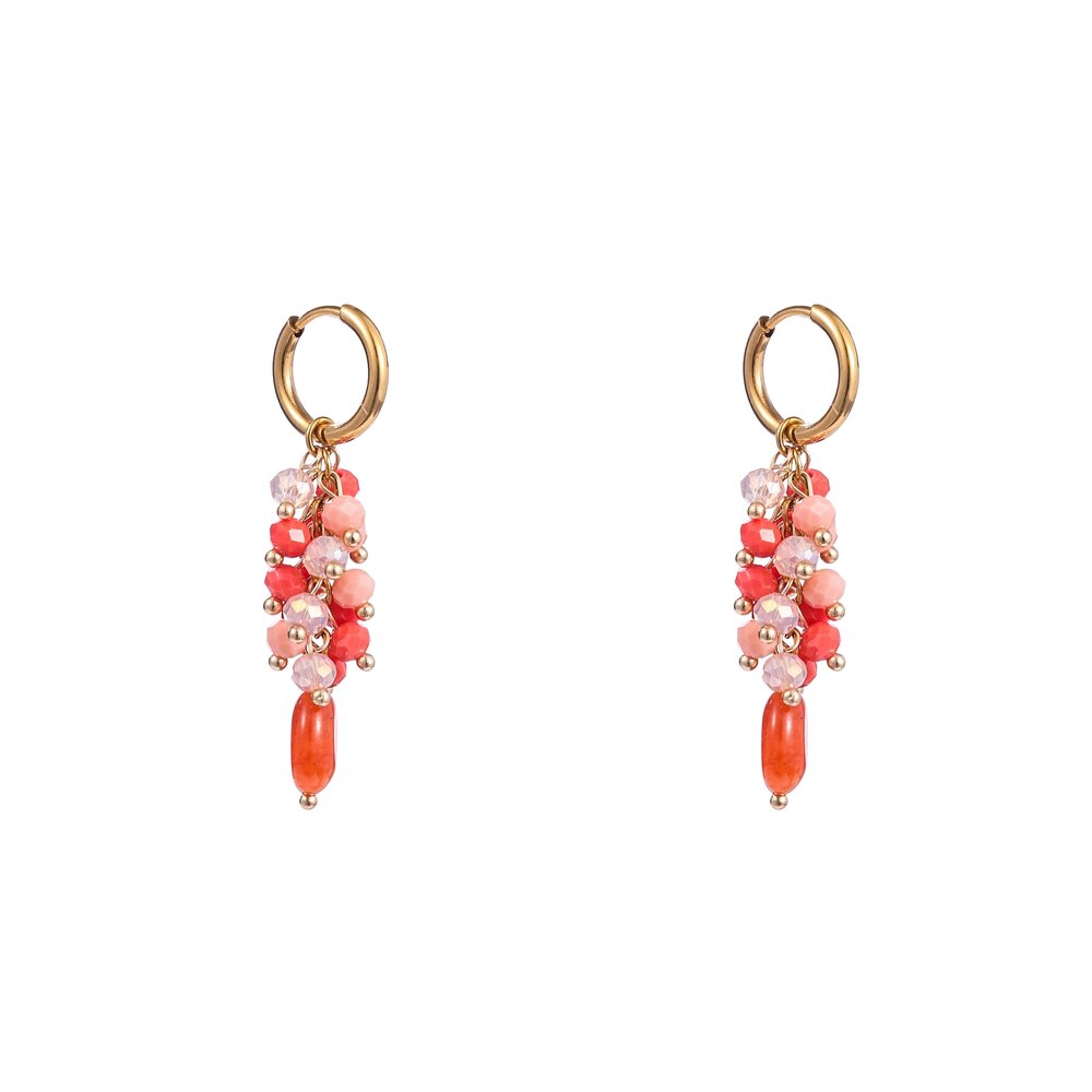 Summer Bunch Hoop - Gold and Red