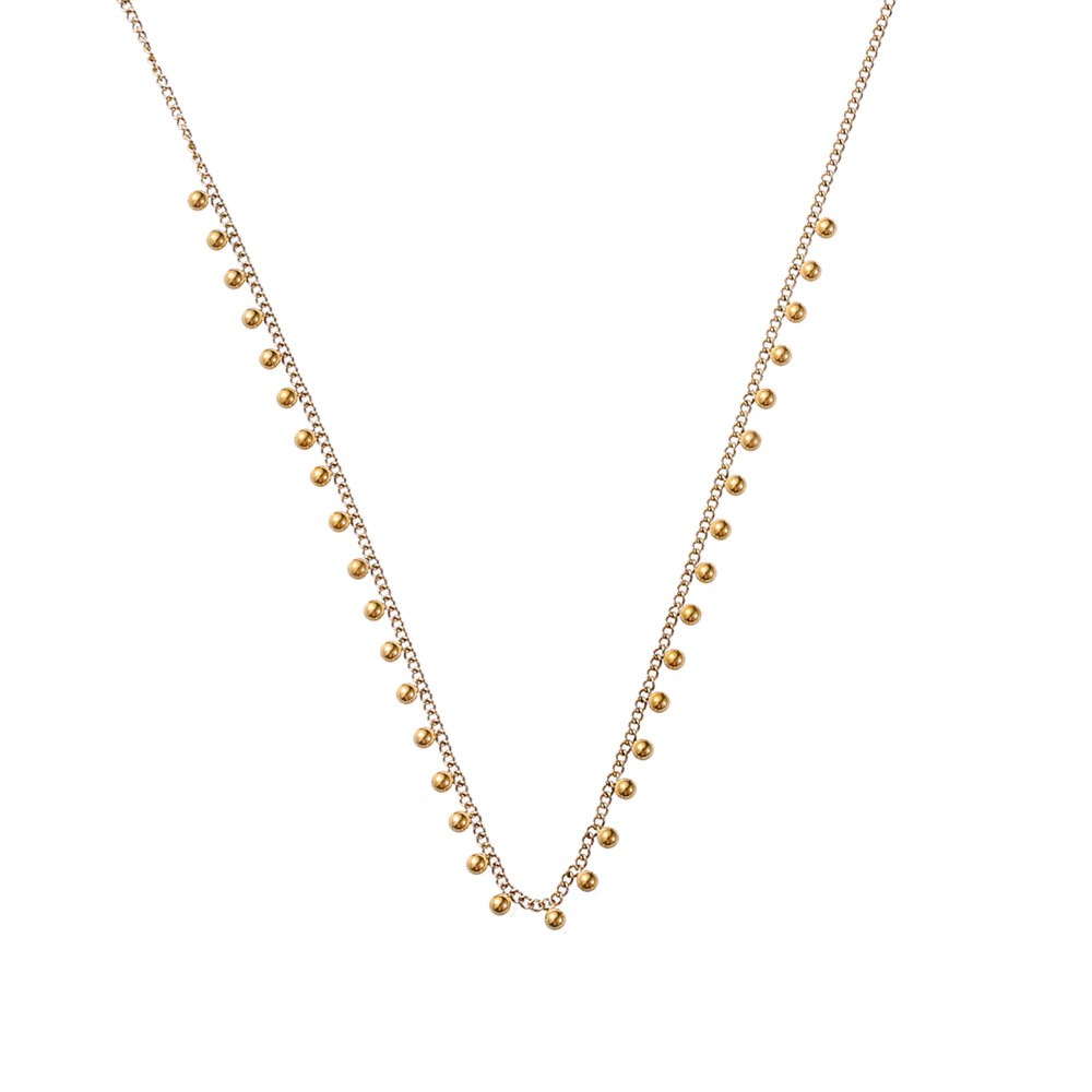 Mini Dot Necklace - Gold