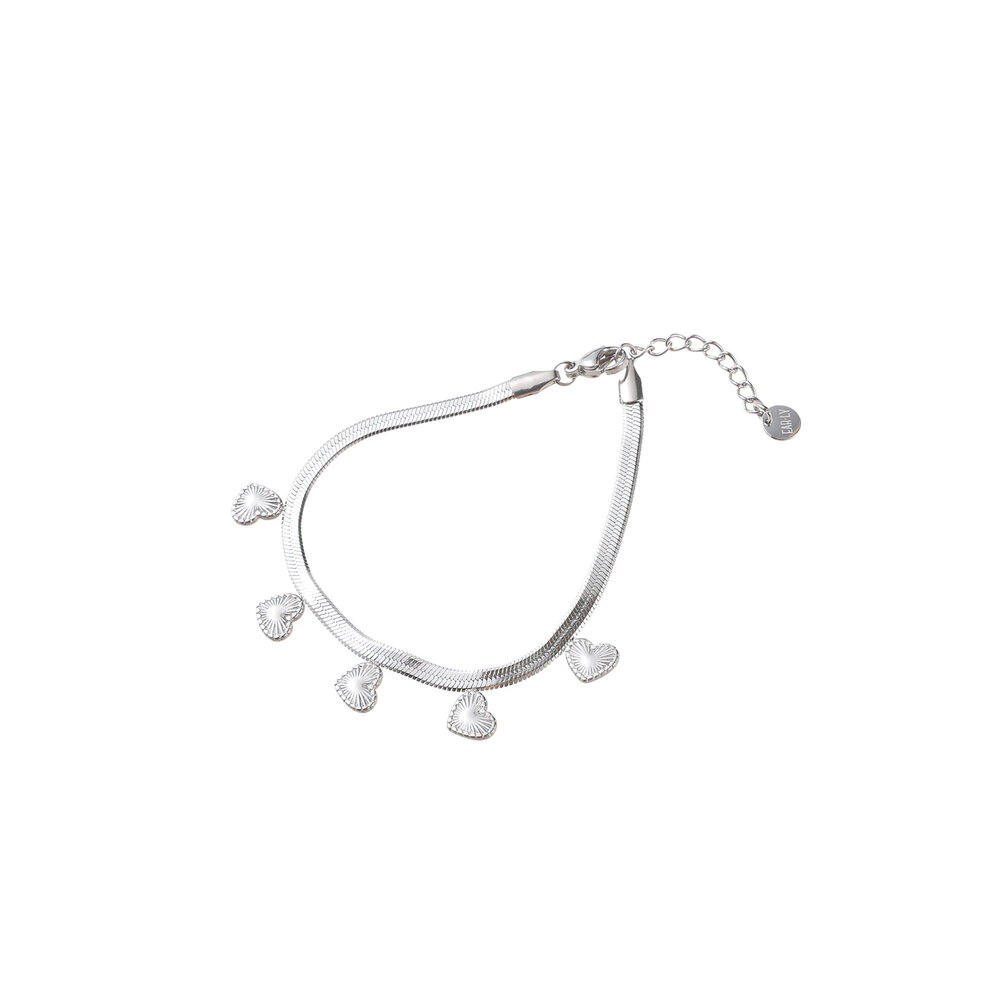 Shell Heart Bracelet &ndash; Silver