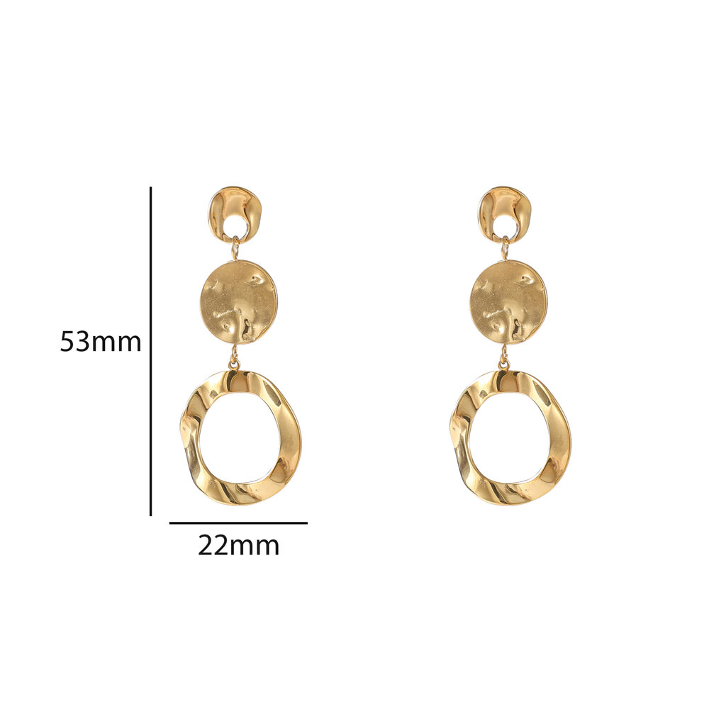 Organic Circle Drops &ndash; Gold