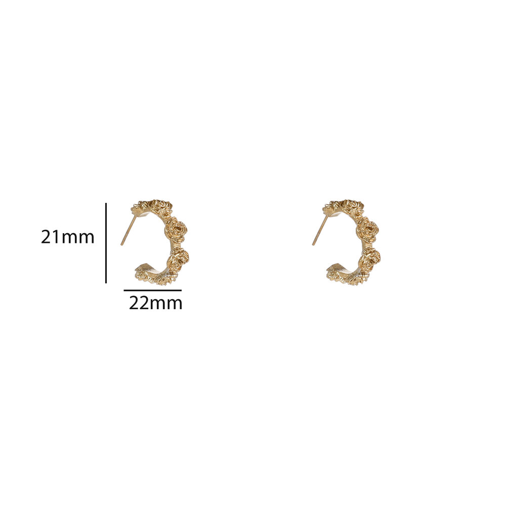 Rose Garden Hoops &ndash; Gold