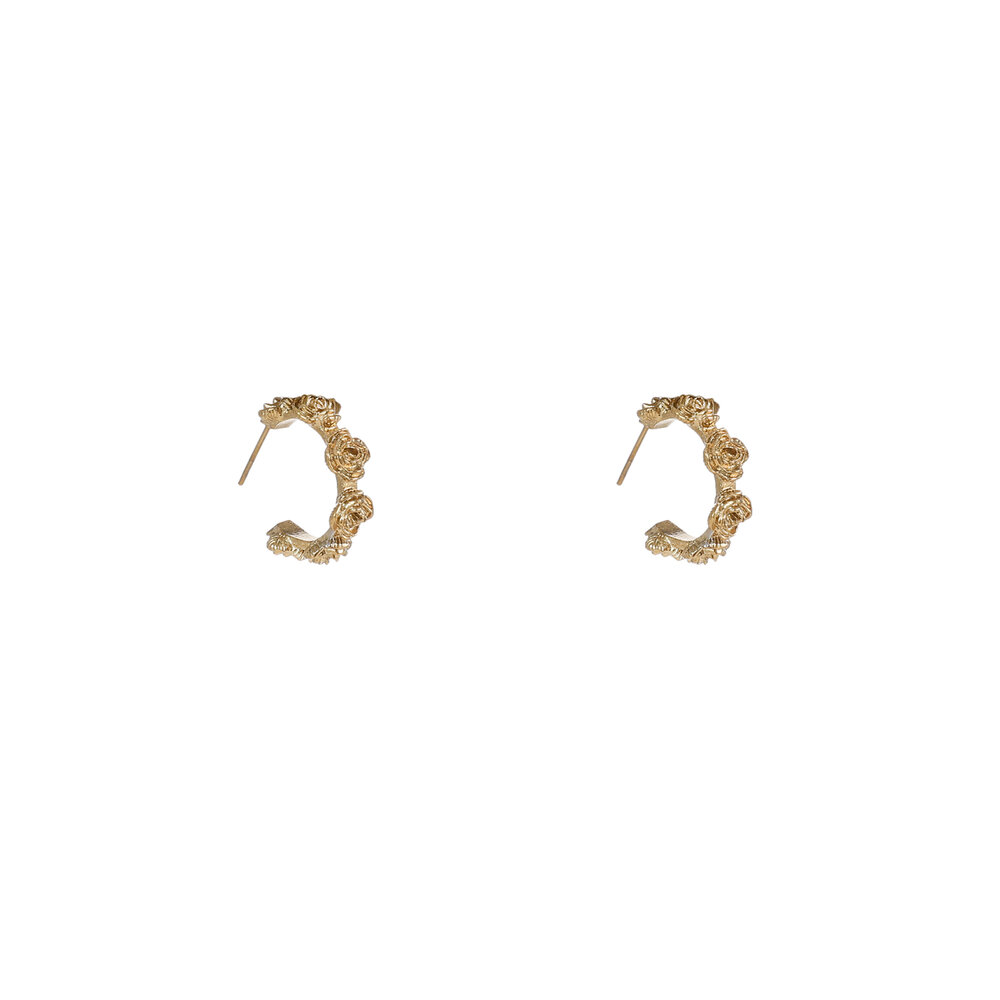Rose Garden Hoops &ndash; Gold