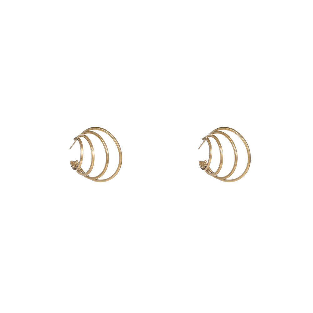 Orbit Hoops &ndash; Gold