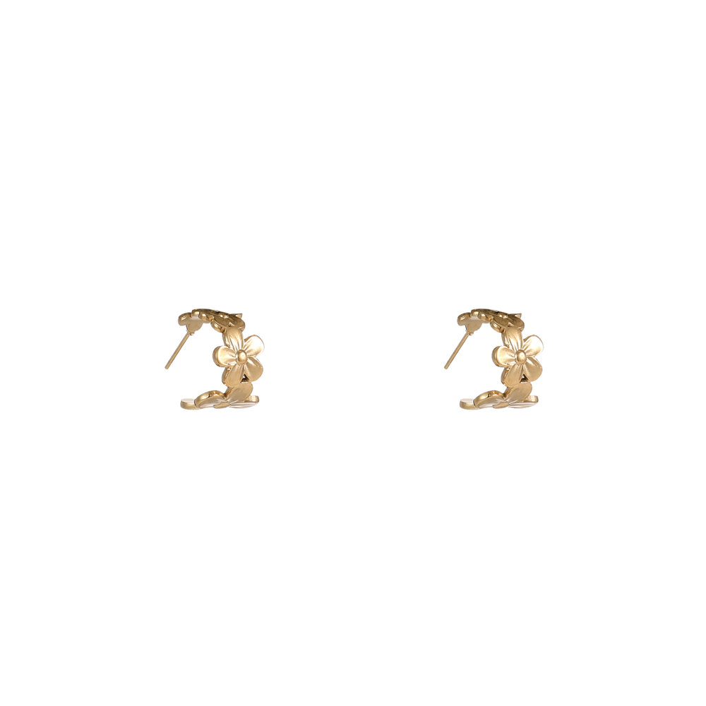 Bloom Hoops &ndash; Gold