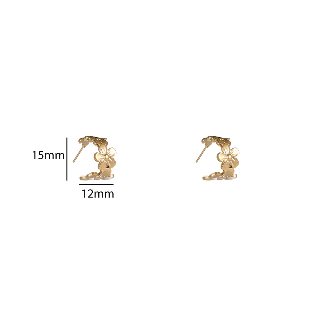 Bloom Hoops &ndash; Gold