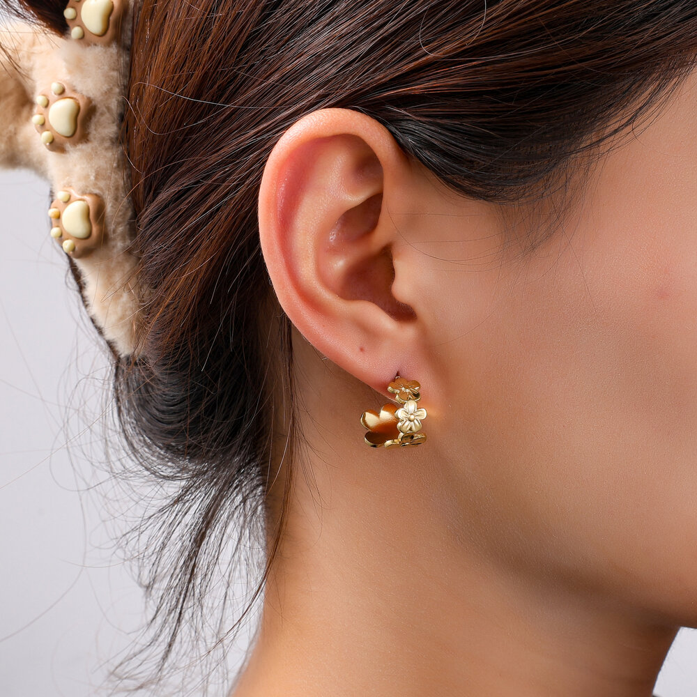 Bloom Hoops &ndash; Gold