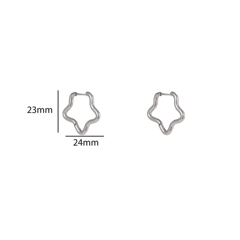 Cloud Hoops &ndash; Silver