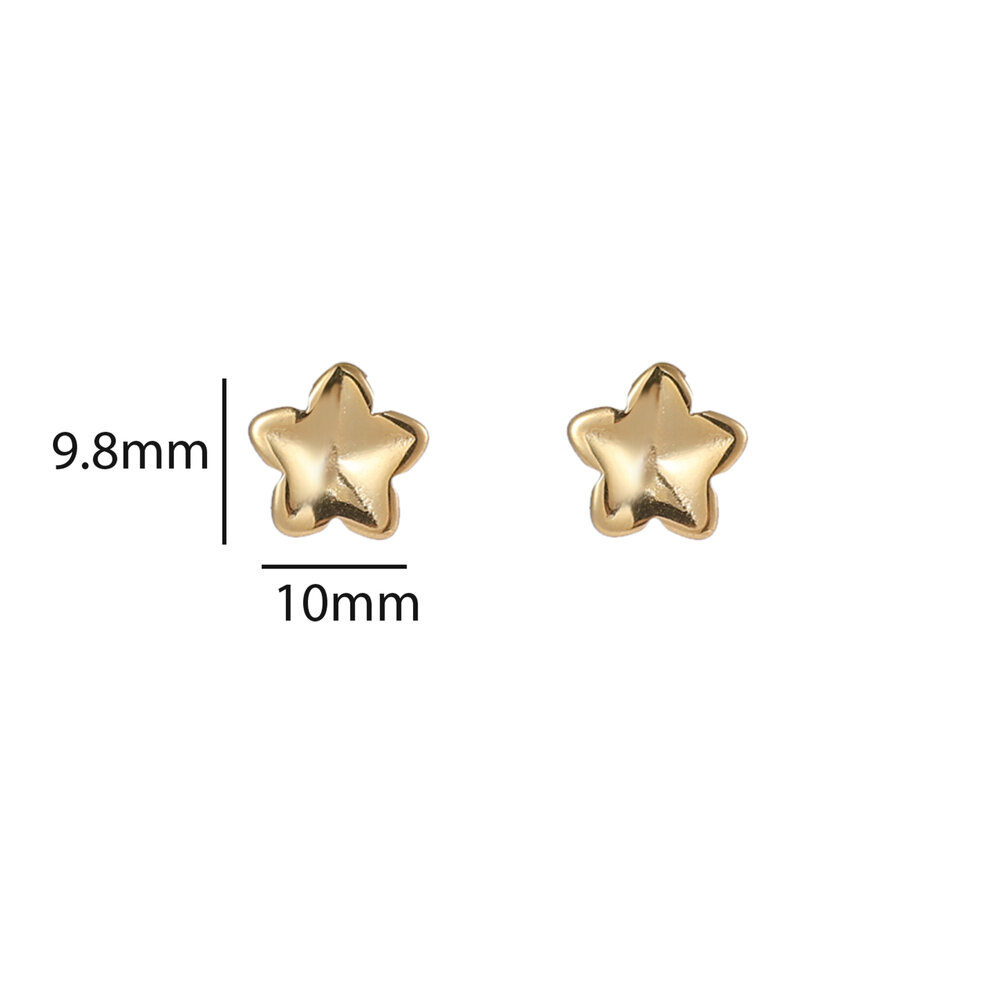 Star Studs &ndash; Gold