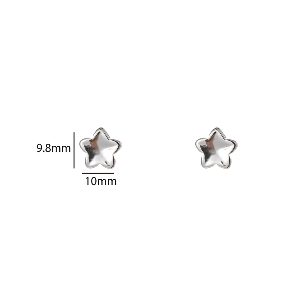 Star Studs &ndash; Silver