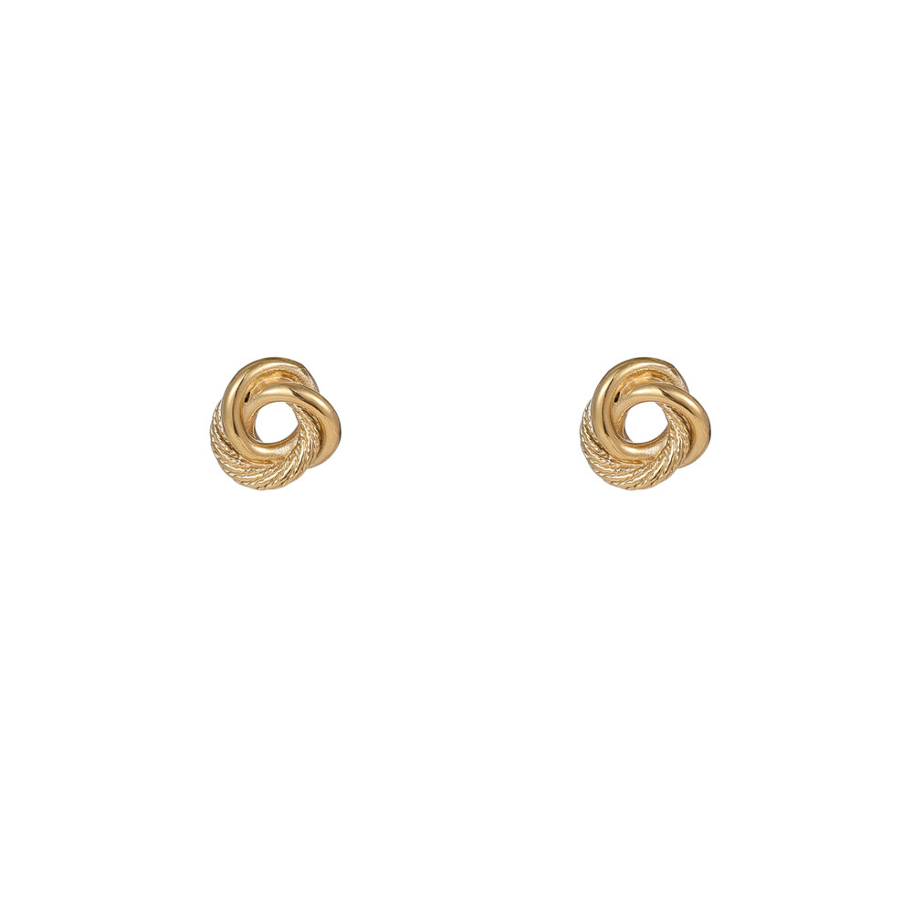 Twist Studs &ndash; Gold