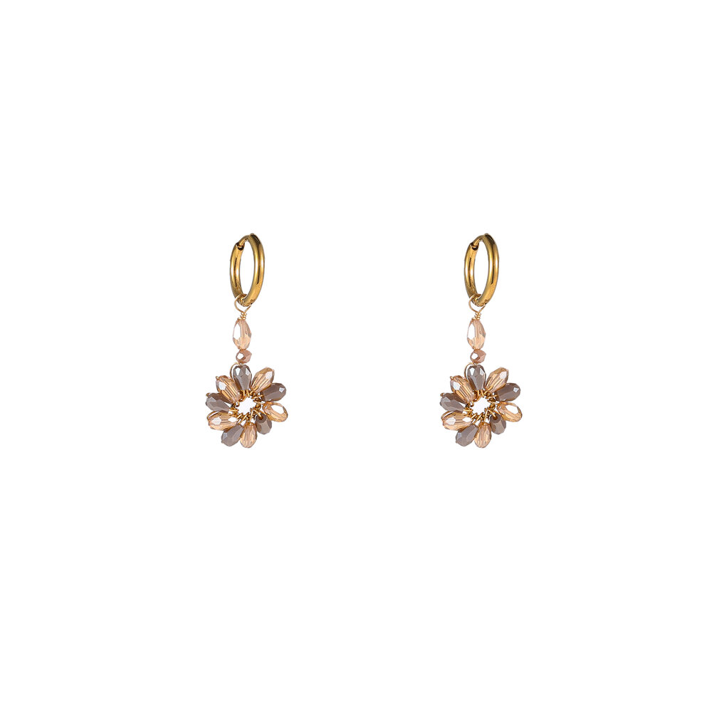 Daisy Drop Hoops &ndash; Champagne