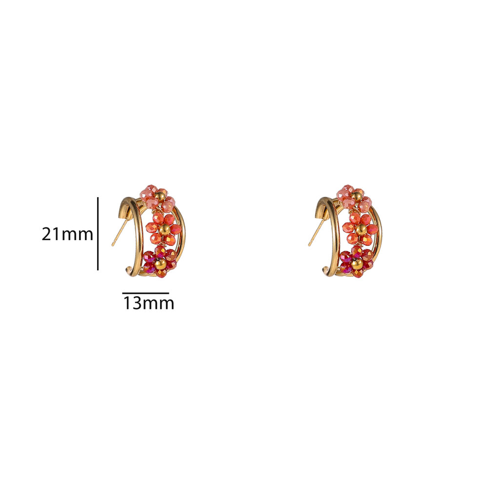Glitz Hoops &ndash; Pink