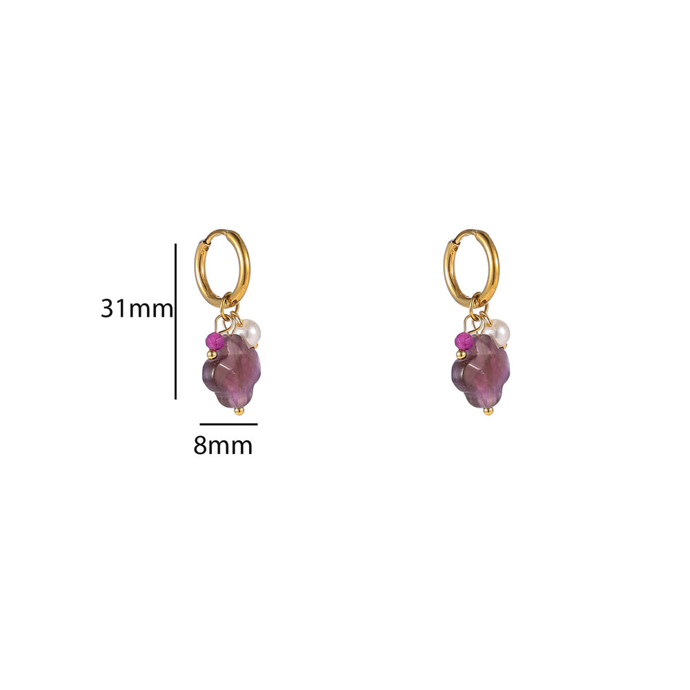 Flora Hoops &ndash; Purple