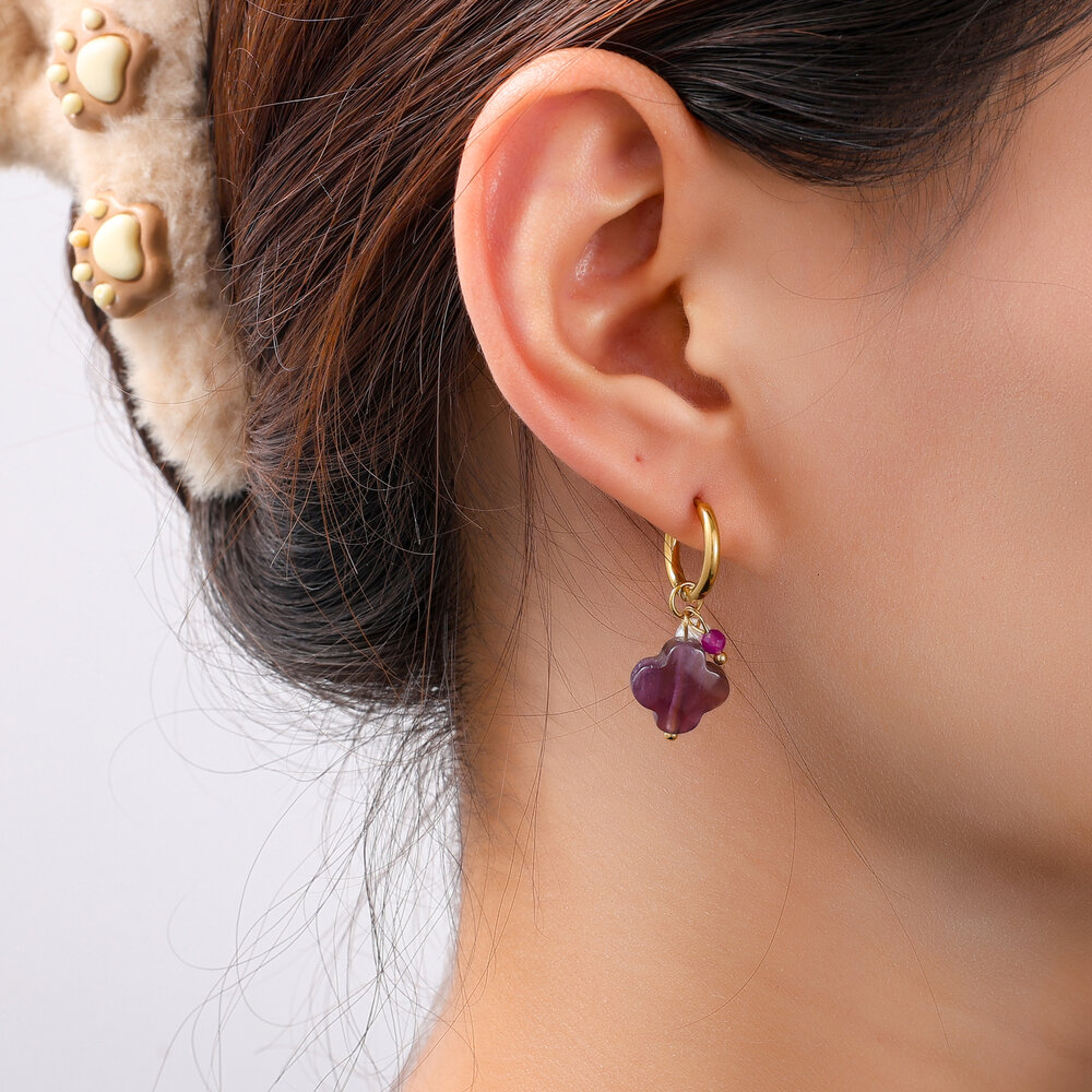 Flora Hoops &ndash; Purple