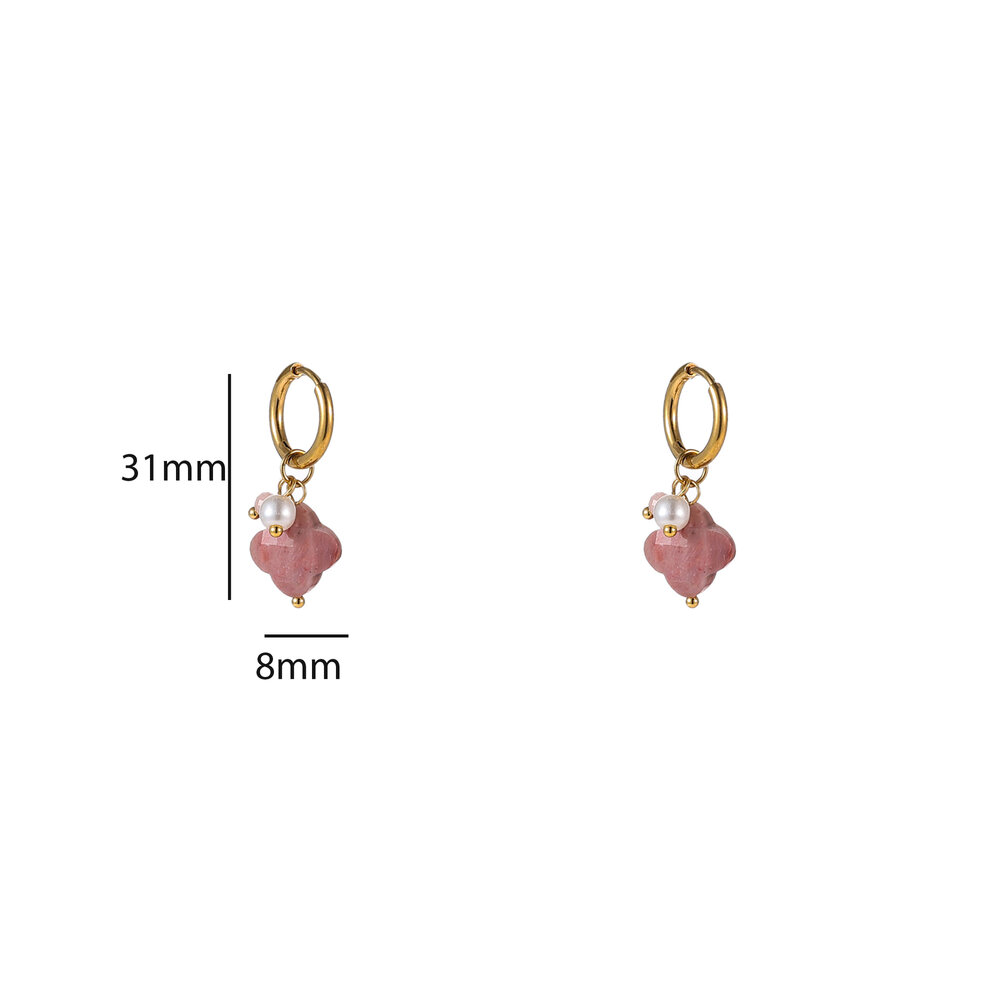 Flora Hoops &ndash; Pink