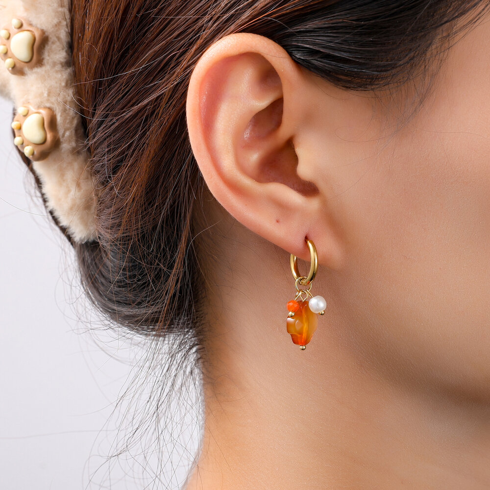 Flora Hoops &ndash; Orange