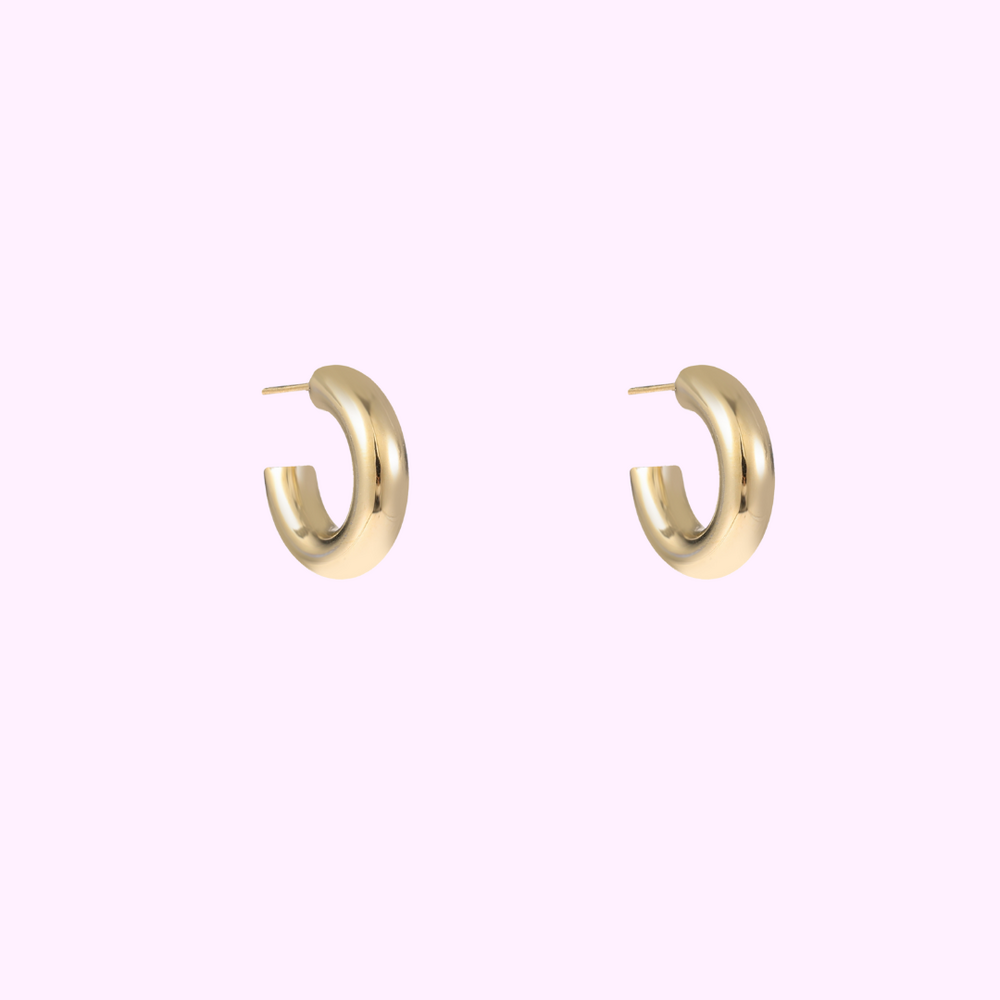 Chunky Hoops - Gold