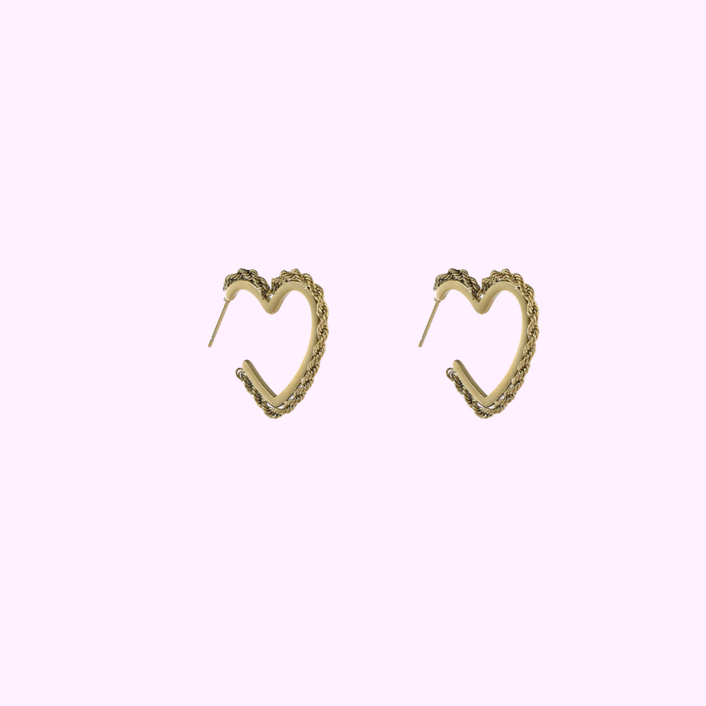 Braided Hearts - Gold