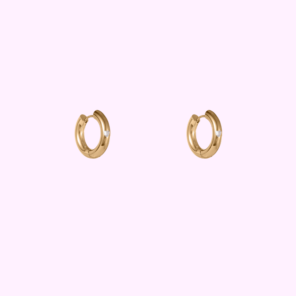 Sparkle Hoops - Gold