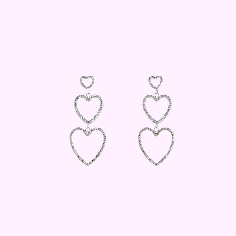 Triple Hearts - Silver