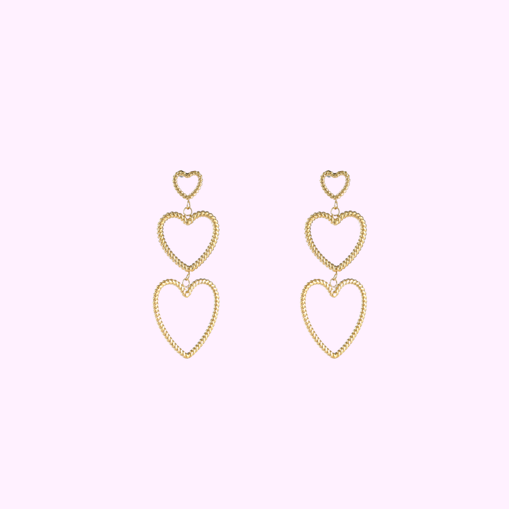 Triple Hearts - Gold