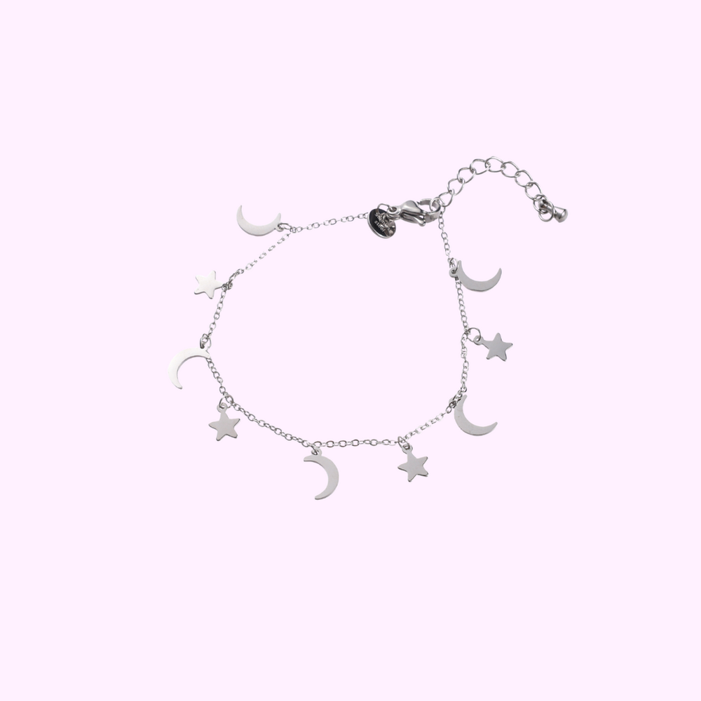 Celestial Charms Bracelet - Silver