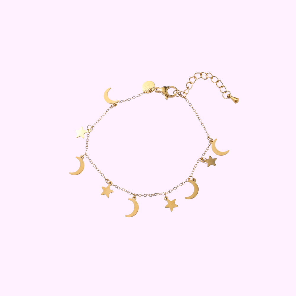 Celestial Charms Bracelet - Gold