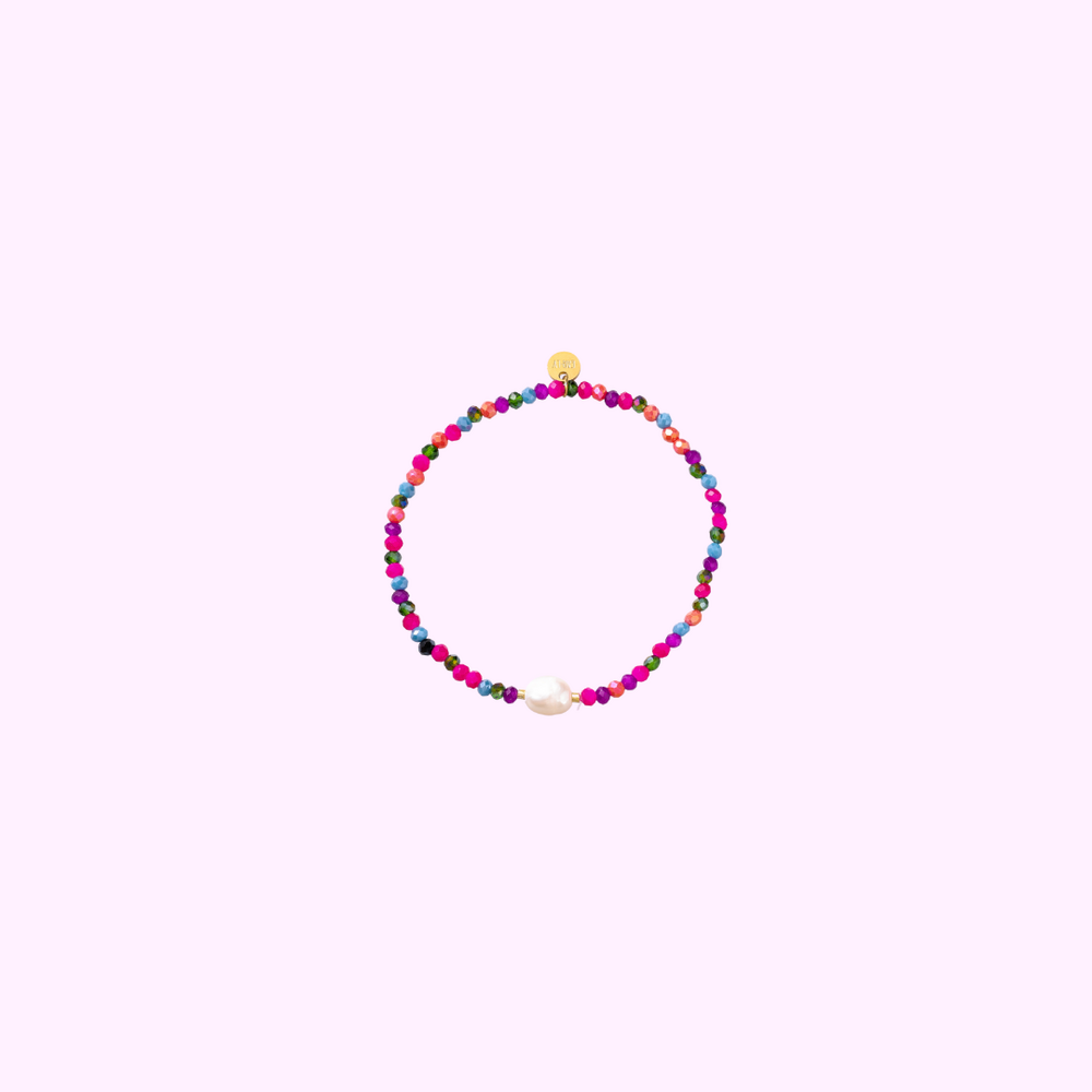 Harmony Beads Bracelet - Purple and Pink