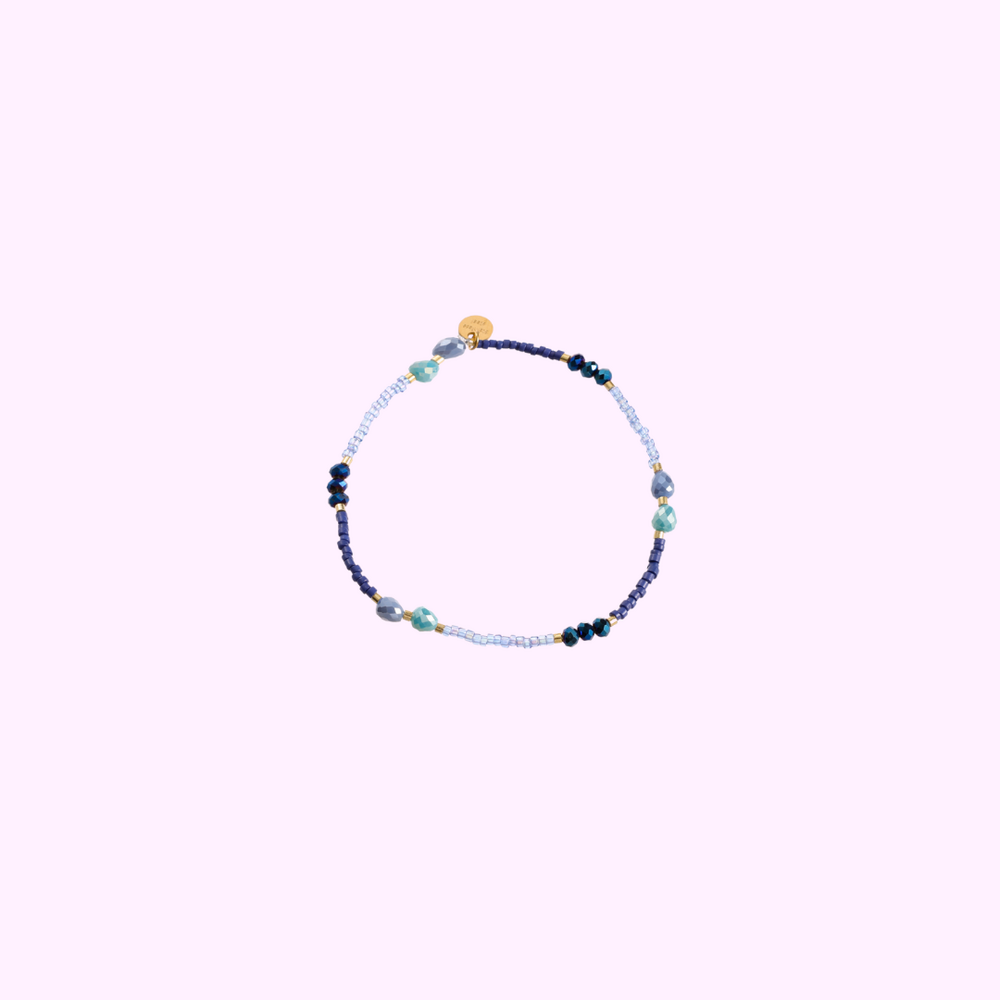 Aura Beads Bracelet - Blue