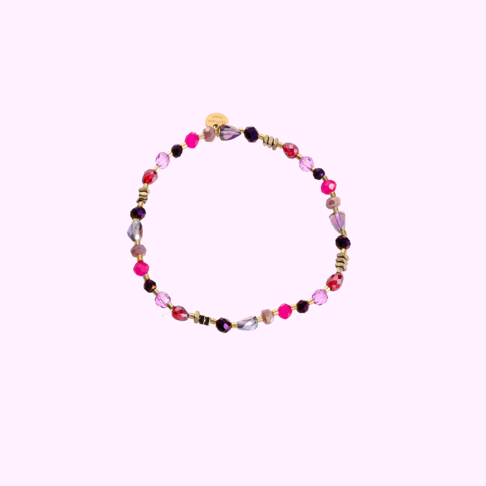 Celestial Beads Bracelet - Purple and Pink
