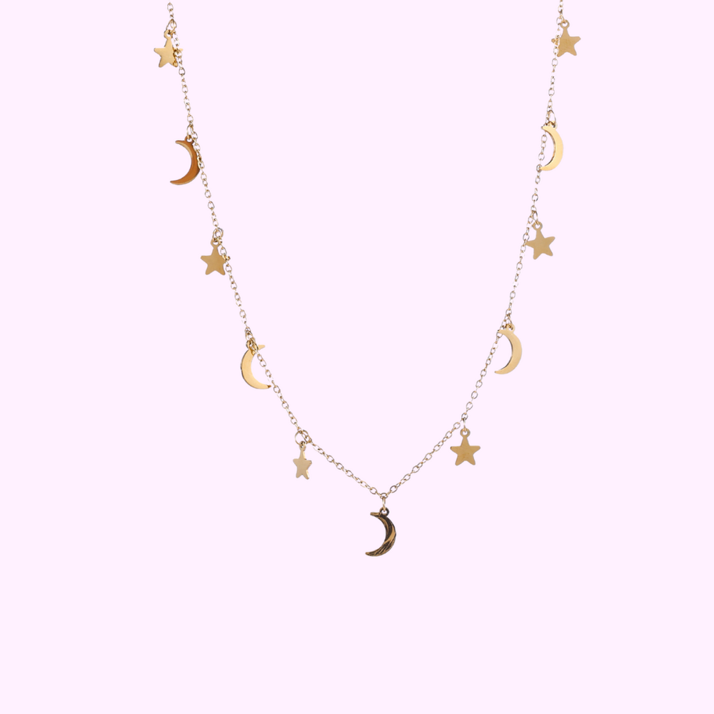 Celestial Charms Necklace - Gold